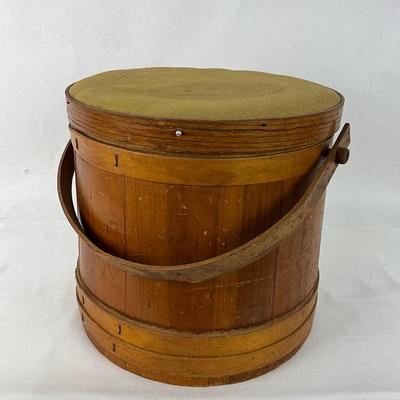 880 Vintage Firkin With Upholstered Top