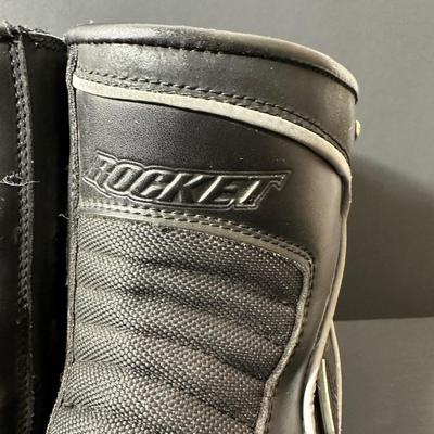 LOT 126X: Motorcycle Accessories - Rocket Dry Tech Boots, Sedici Bag, Oxford Motorcycle Cover & More