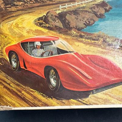 LOT 135X: 1/24 Scale Original 1966 Vintage Garvic Metallic Red Coronado GTX5000 Slot Car