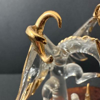 LOT 142X: Dragon Figurines - 22k Gold Trimmed Dragon, Summit Collection & More