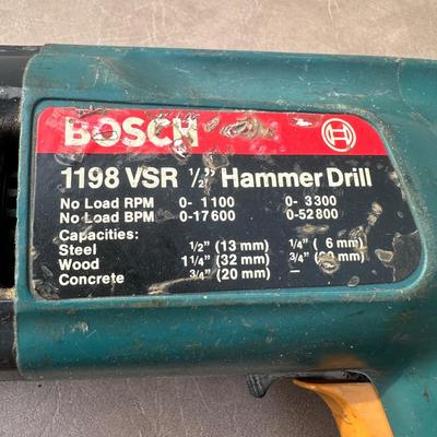 LOT 173S: Power Tools - Bosch Hammer Drill, Milwaukee Heat Gun, Black & Decker Belt Sander, & Rotozip