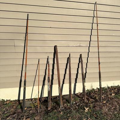 LOT 259B: Vintage Fishing Rods Lot Of 6