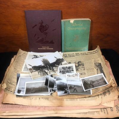 LOT 281B: Vintage US Military Books, Photographs & Newspapers