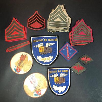 LOT 288B: Vintage Patches - US Military Ranks, Ram, Marine Aircraft Group 25 & More