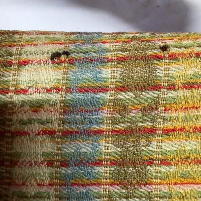 U 1092 Antique Large Handwoven Throw Blanket Coverlet