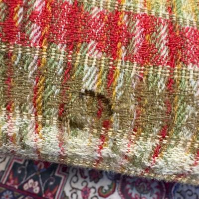 U 1092 Antique Large Handwoven Throw Blanket Coverlet