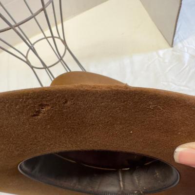 U1240 Vintage The Gun Club Stetson Brown Hat