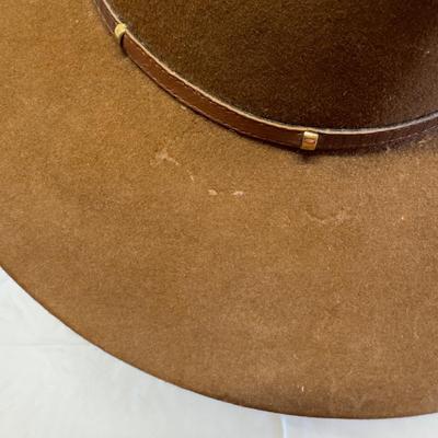 U1240 Vintage The Gun Club Stetson Brown Hat