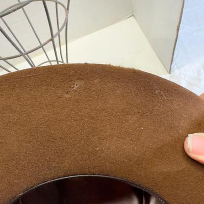 U1240 Vintage The Gun Club Stetson Brown Hat