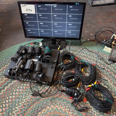 U 1099 Swann Surveillance System With Samsung Sync Master Monitor & Seven Cameras