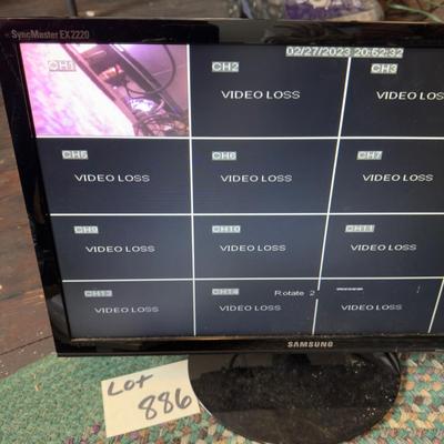 U 1099 Swann Surveillance System With Samsung Sync Master Monitor & Seven Cameras