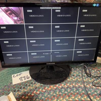 U 1099 Swann Surveillance System With Samsung Sync Master Monitor & Seven Cameras
