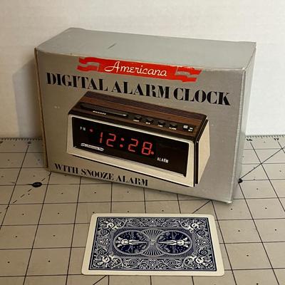 Americana Digital Alarm Clock