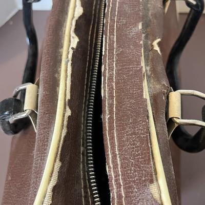 Vintage Ebonite Bowling Bag and Ball