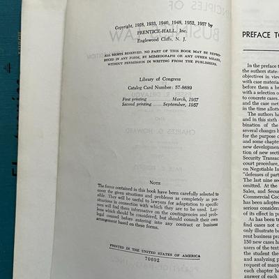 Vintage Books: College Physics, Fundamentals of Electronics, Principles of Business Law