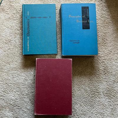 Vintage Books: College Physics, Fundamentals of Electronics, Principles of Business Law