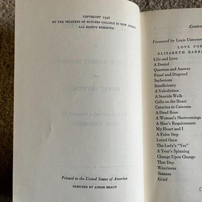 The Love Poems of Elizabeth and Robert Browning