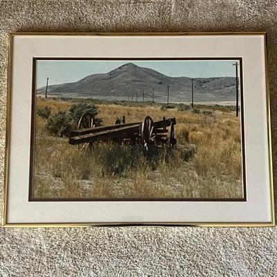 Vintage Framed Wagon Print