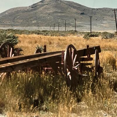 Vintage Framed Wagon Print