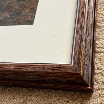 Framed Frozen Waterfall Print - 1