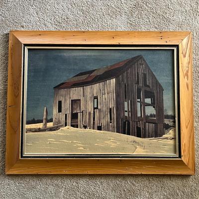 Framed Barn Print