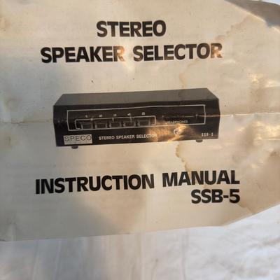 U 1260 Punch 400 a4 Amplifier & Stereo Speaker Selector SSB-5