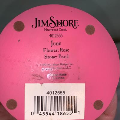 JIM SHORE HEARTWOOD CREEK JUNE ANGEL ROSE PEARL 2008