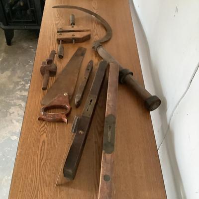 W790 Antique Wooden Tool Lot