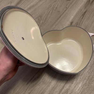 Le Creuset Pink Heart Shaped 2 qt.
