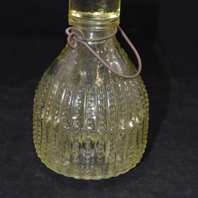 Vintage Glass Wasp Trap with Stopper 5.75"x4"