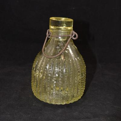 Vintage Glass Wasp Trap with Stopper 5.75"x4"