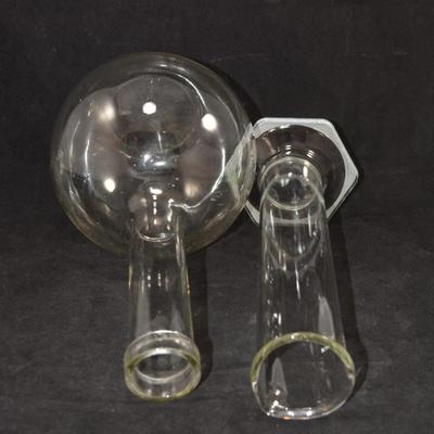 Set of 2 Vintage Pyrex Lab Flask and Dip Tube 12.5" & 11.75"