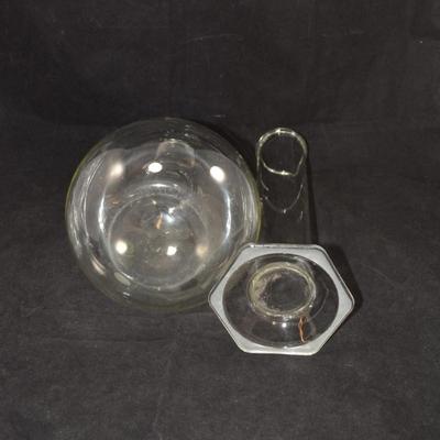 Set of 2 Vintage Pyrex Lab Flask and Dip Tube 12.5" & 11.75"