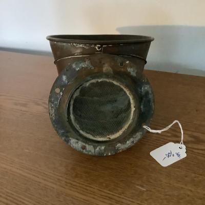 W1310 Vintage Ship Exhaust Stack Copper with Brass Ring @ Base
