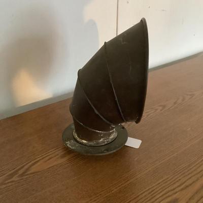 W1310 Vintage Ship Exhaust Stack Copper with Brass Ring @ Base