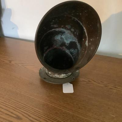 W1310 Vintage Ship Exhaust Stack Copper with Brass Ring @ Base