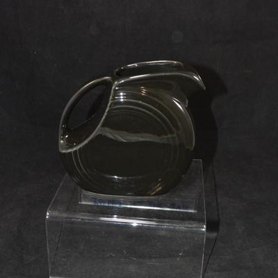 Small Vintage Fiesta Black Cat Juice Pitcher 6"x5.5"x3.25"