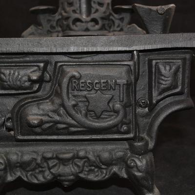 Vintage Cast Iron "Crescent" Miniature Stove 11"x10"x6"