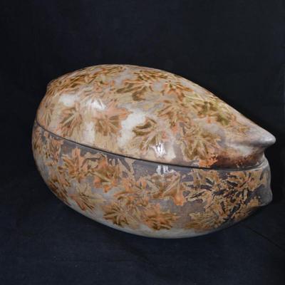 Large Clay Roaster 1970, Beauceware Jean Cartier for T. Eaton Co. 15"x9"x9"