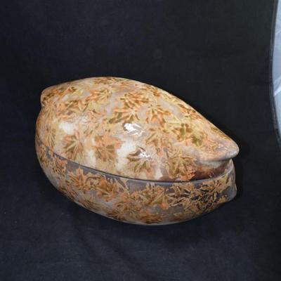 Large Clay Roaster 1970, Beauceware Jean Cartier for T. Eaton Co. 15"x9"x9"