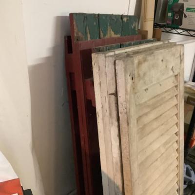 W1313 Vintage Lot of Shutters Qty 8