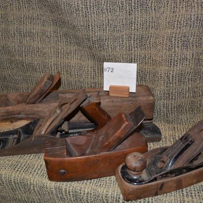 Lot of 4 Vintage/Antique Wood Planes