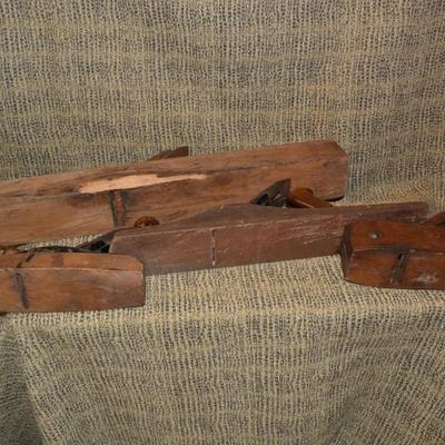 Lot of 4 Vintage/Antique Wood Planes