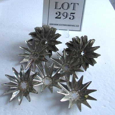 25 Antique Matching Tin Christmas Light Reflectors