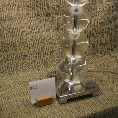 MOD Glass Sphere Lamp with 3 Wat Switch 27"x16"