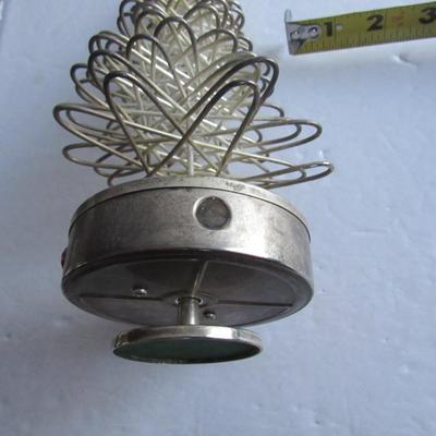 Silver Plated Metal Wind Up Music Box