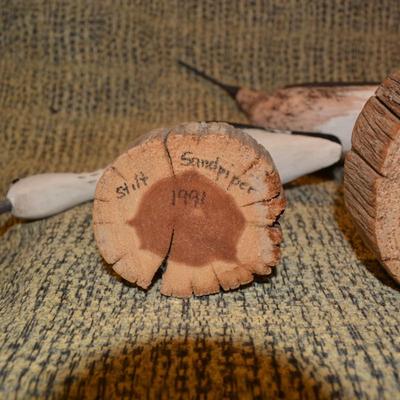 Lot of Vintage Carved Wooden Water Fowl