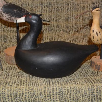 Lot of Vintage Carved Wooden Water Fowl