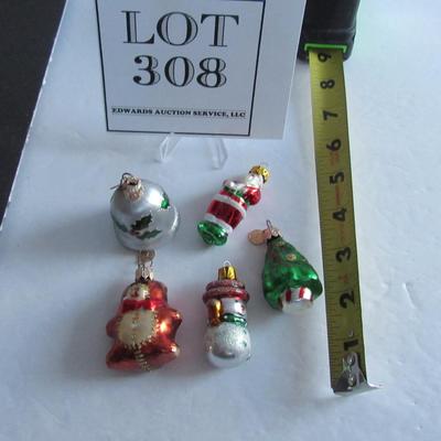 Nice Lot of Miniature Glass Christmas Ornaments