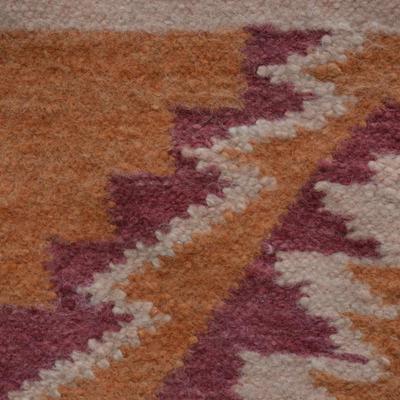 Stunning Vintage Navajo Wool Rug 4'8"x2'4"